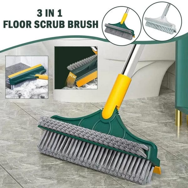 3 In 1 Floor Scrub Brush With Long Handle (Random color)