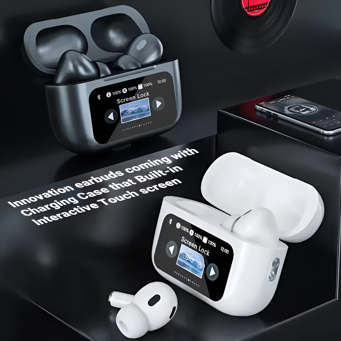 A9 Pro AirPods Wireless LCD Screen