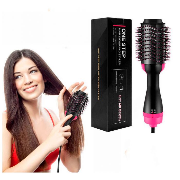One Step 2 in 1 Hair Dryer & Brush Brush for Fast Drying, Straightening, Curling