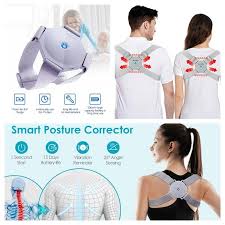 Adjustable Spine Back Support Posture Sensor Belt chargeable
